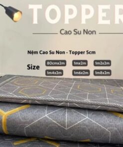 tấm nệm topper cao su non giá rẻ bền đẹp