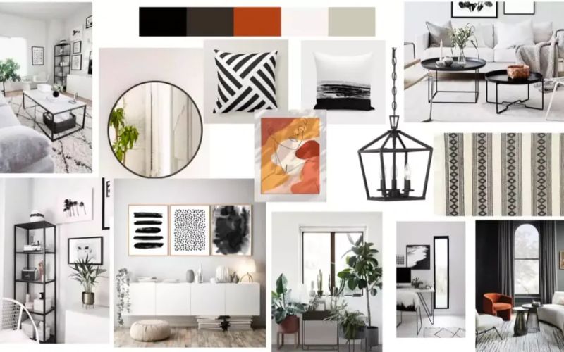 moodboard phong cách thiết kế