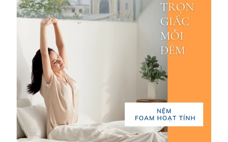 nệm tốt hỗ trợ giấc ngủ ngon nâng cao sức khoẻ tinh thần